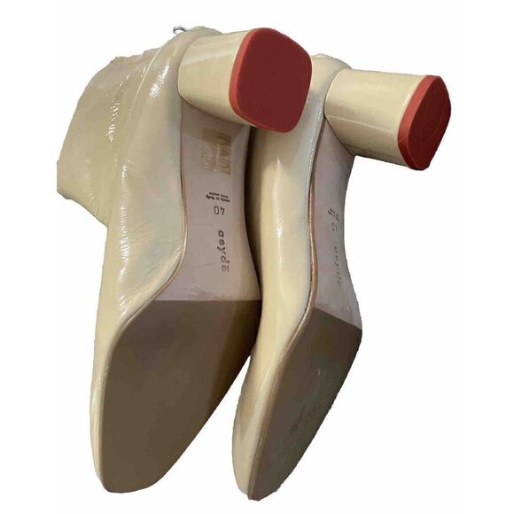 AEYDE Patent Leather Mel Ankle Boots in Neutral size   40EU US 10 - Picture 3 of 5